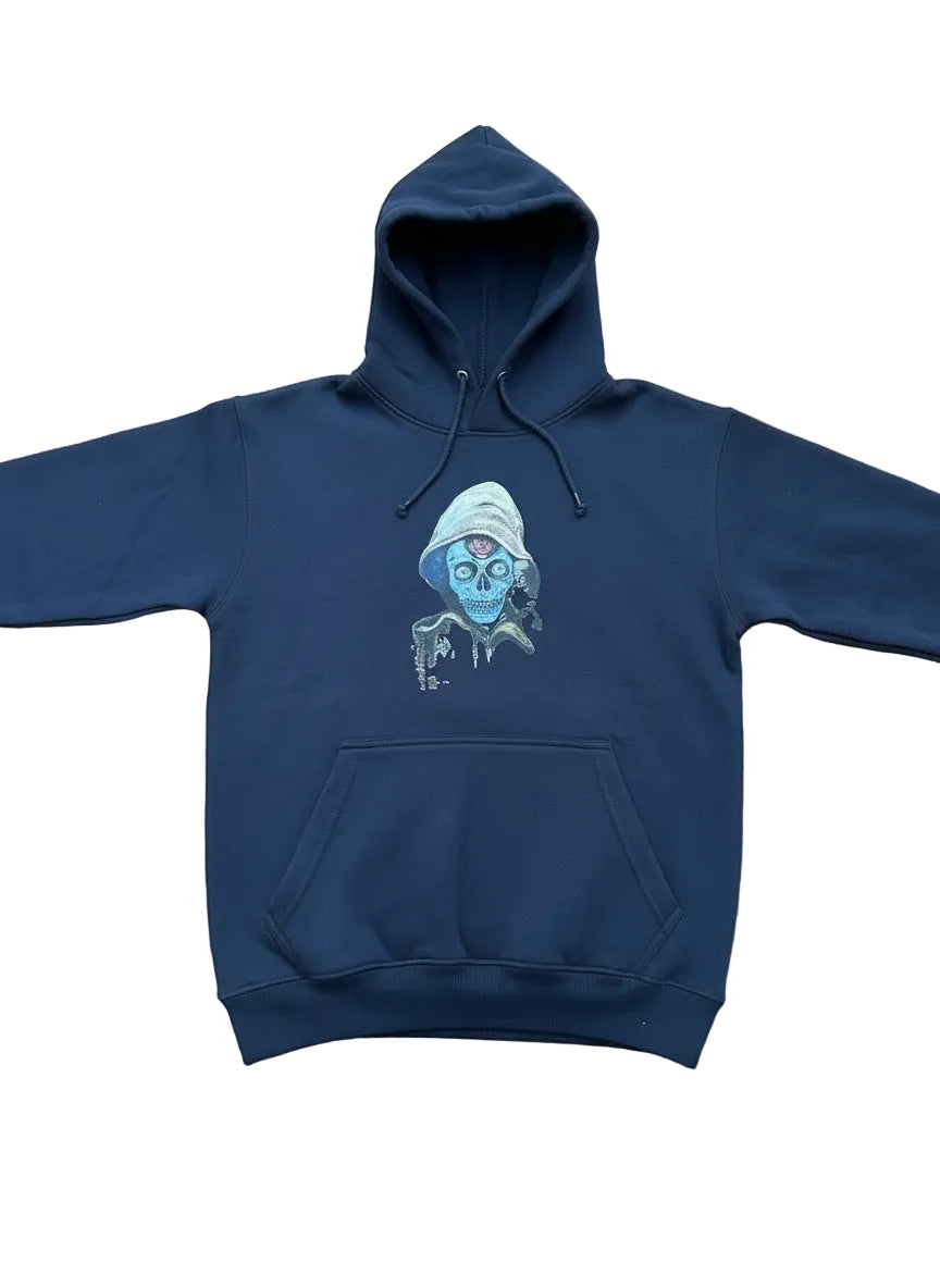 unisex, cotton hoodie, original skull artwork