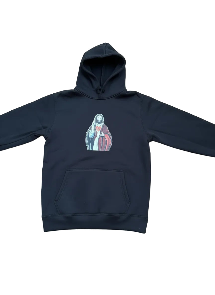 unisex, cotton hoodie, original Jesus artwork.
