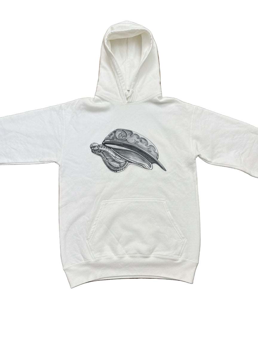 Adult, unisex, cotton hoodie with original artwork